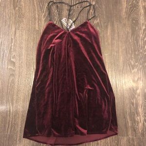 NWT velour and leather dress